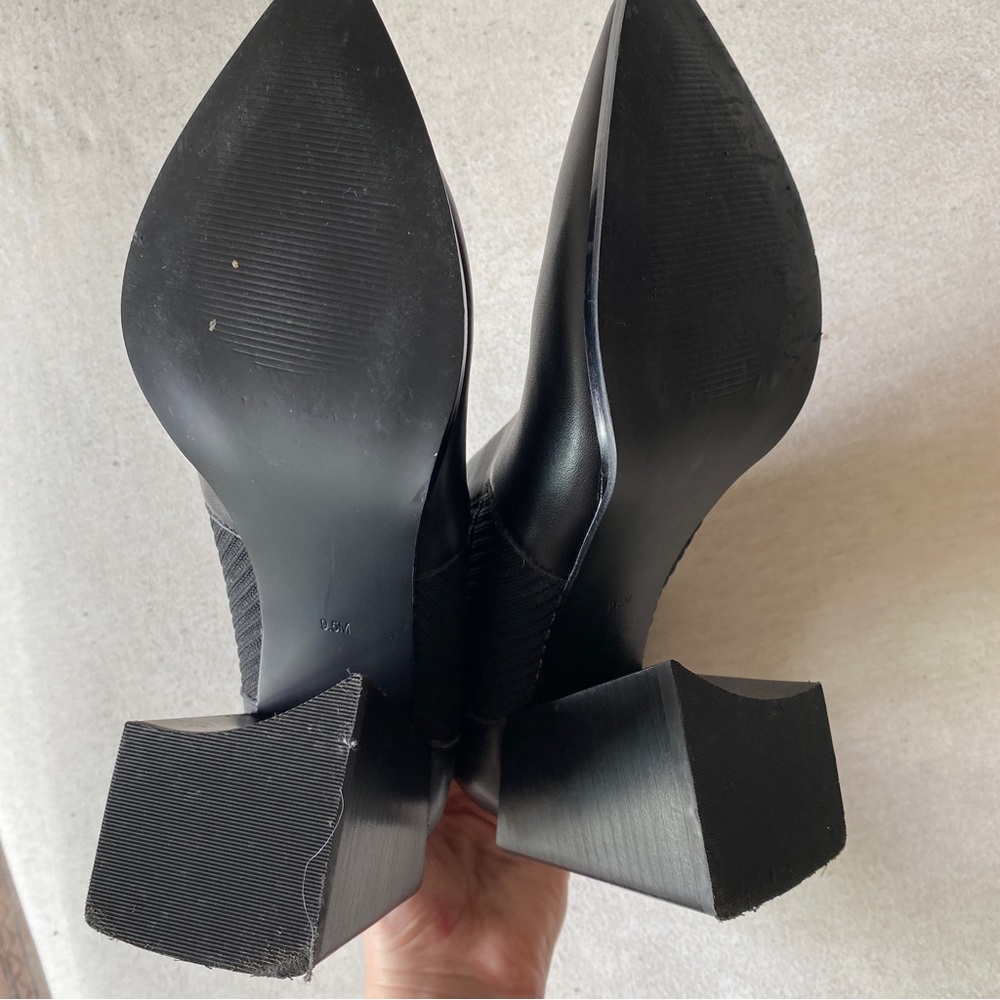 Steve Madden Black Heeled Boots - Picture 7 of 8